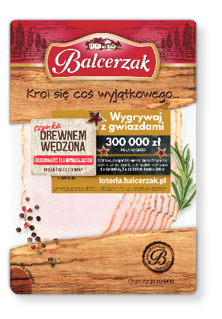 szynka drewnem wędzona